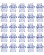 25-PK 1/2 in. Clear PVC SCH-80 Male Adapter Fittings Transparent Color ANSI, ASTM D2467 Special for Aquarium/Reef Tank Setup