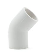 2-1/2 in. Schedule-40 PVC 45-Degree Elbow Pipe Fitting NSF SCH40 ASTM D2466 2.5" for HVAC/Plumbing