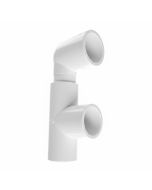 3/4 in. PVC SCH-40 F-Type 2-Port Manifold w/ Modular Design & Adjustable 360-Degree Direction NSF ASTM D2466 2-Piece Fitting Kit S x S x S