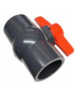 2 in. Heavy-Duty PVC Compact Ball Shut-off Valve Socket-Type for SCH40/SCH80 Pipe Fitting