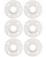 6-PC/Box 2" Schedule-80 PVC Van Stone Flanges Socket Connection ASTM D2467 Two-Piece Flange Fittings Wholesale Pricing w/Free Shipping for Mainland USA