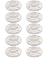 10-PC/Box 2" SCH-80 PVC Van Stone Flanges Socket Connection ASTM D2467 Two-Piece Flange Fittings Wholesale Pricing w/Free Shipping for Mainland USA