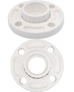 2-Pk 2" Schedule-80 PVC Van Stone Flanges Socket Connection Set of 2 ASTM D2467 Two-Piece Flange Fittings w/Free Shipping USA