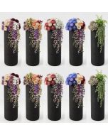 247Garden 2-Gallon Skinny Tall Aeration Fabric Pot/Deep Aeration Plant Grow Bag 6D x 16H Black 10-Pack