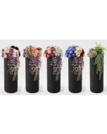247Garden 2-Gallon Skinny Tall Aeration Fabric Pot/Deep Aeration Plant Grow Bag 6D x 16H Black 5-Pack