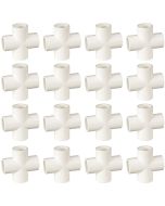16-Pack 1/2 in. Cross Schedule-40 PVC Fittings NSF ASTM D2466 Plumbing-Grade