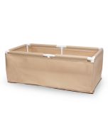 FreeShip 1Pc 2X4 PVC Frame Fabric Grow Bed/Raised Vegetable Flower Garden Bag (60-Gallon Tan)