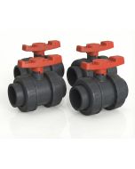 4-PK 3/4 in. SCH40/80 PVC True Union Compact Ball Shut-off Valves Socket-Type ASTM/ANSI Certified