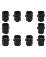 10-PK 3/4 in. SCH-80 PVC Female HEX Adapters Slip x FNPT NSF ASTM D2467 High Pressure Pipe Fittings