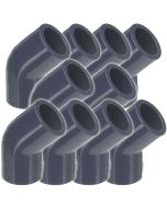 10-Pack 3/4 in. Schedule 80 PVC 45-Degree Elbow ASTM D2467 High Pressure Fittings