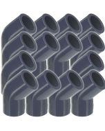 14-Pack 3/4 in. Schedule 80 PVC 45-Degree Elbow ASTM D2467 High Pressure Fittings