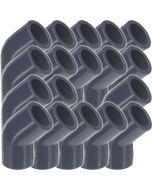 18-Pack 3/4 in. Schedule 80 PVC 45-Degree Elbow ASTM D2467 High Pressure Fittings