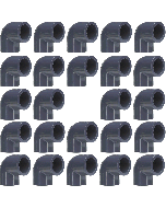 24-Pack 3/4 in. SCH80 90-Degree PVC Elbow Fittings (Socket) ASTM D2467 High Pressure Pipe Fittings