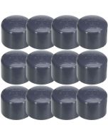 12-Pk 1/2 in. SCH-80 PVC End Caps Slip/Socket NSF ASTM D2467