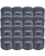 16-Pack 1 in. Schedule 80 PVC End Caps Slip/Socket Pipe Fittings NSF ASTM D2467