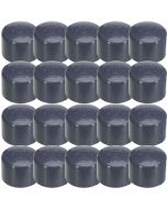 20-Pack 1 in. Schedule 80 PVC End Caps Slip/Socket Pipe Fittings NSF ASTM D2467