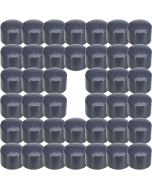 50-Pk 1/2 in. SCH-80 PVC End Caps Slip/Socket High Pressure Fittings NSF ASTM D2467