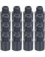 16-Pack 3/4 in. Schedule 80 PVC Male Adapters Pipe Fittings (Socket x MPT) NSF ASTM D2467/D2464 NPT