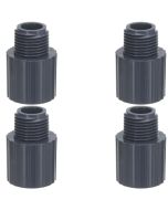 4-Pack 3/4 in. Schedule 80 PVC Male Adapters Pipe Fittings (Socket x MPT) NSF ASTM D2467/D2464 NPT