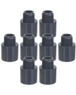 8-Pk 1.25" Schedule 80 PVC NPT Male Adapter ASTM High Pressure Pipe Fittings (Socket x MNPT) NSF ASTM D2467/D2464