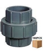 180 Pcs/Box 3/4 in. SCH-80 PVC Union Slip/Socket Pipe Fitting ASTM D2467 F1970 Wholesale Plumbing Price