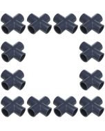 12-Pk 3/4" Sch-80 PVC Cross 4-Way Pipe Fittings NSF ASTM D2467 Slip/Socket FS USA