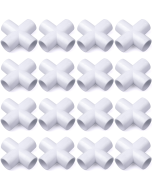 16-Pack 1/2 in. 4-Way PVC Cross ASTM SCH40 Furniture-Grade Fittings