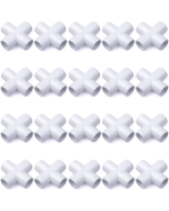 20-Pack 1/2 in. 4-Way PVC Cross ASTM SCH40 Furniture-Grade Fittings