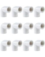 12-Pk 3/4 in. SCH-40 PVC 90-Degree Female Threaded Elbow FIPT x Slip/Socket Pipe Fitting NSF ASTM D2466