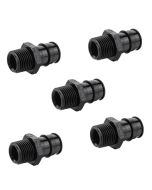 5-Pk 3/4" PEX-A x 1/2" NPT Male Adapters PPSU Plastic Cold Expansion Fittings ASTM F1960 NSF cUPC ANSI 61 Certified