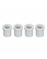 4-PK 3/4" Spigot x 1/2" Slip PVC Schedule-40 Reducer Bushing NSF Pipe Fittings 