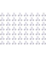 48-Pack 3/4" SCH40 PVC 3-Way Elbow Fittings, ASTM Furniture-Grade