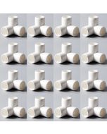 16-Pk 1/2 in. 3-Way SCH-40 PVC Fittings ASTM D2466 Plumbing-Grade Connectors