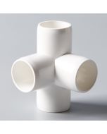 250-PC/BOX 3/4 in. 4-Way Elbow+Tee SCH-40 PVC Fittings ASTM D2466 Plumbing-Grade Pipe Connectors Free Shipping Mainland USA
