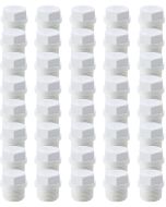 40-Pack 3/4" SCH-40 PVC Male Threaded Plug Pipe Fittings, Plumbing Grade NSF-PW UPC ASTM ANSI D2466