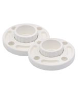 2-Pack 2.5" SCH-80 PVC Van Stone Flanges Socket Connection (Set of 2) ASTM D2467 Socket-Type High Pressure Pipe Fitting