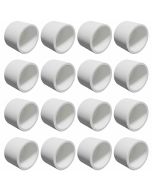 16-Pack 1" SCH-40 PVC End Caps Plumbing Grade Fittings NSF-PW UPC ASTM ANSI D2466