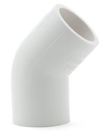1 in. Schedule 40 PVC 45-Degree Elbow Pipe Fitting NSF SCH40 ASTM D2466 1"