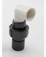 SCH80 3/4 in. PVC Chiller Fitting Kit w/ SCH80 Union Threaded x Socket + SCH80 Male Adapter + Special SCH40 90-Degree Street Elbow ASTM ANSI Fittings Professional Series