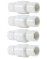 4-Pack 3/4 in. Schedule 40 PVC In-Line Spring Check Valves, Socket