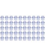 50-PK 1/2 in. Clear PVC SCH-80 Male Adapter Fittings Transparent Color ANSI, ASTM D2467 Special for Aquarium/Reef Tank Setup