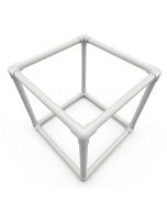 1 in. 12x12x12" PVC Cube Complete Kit w/ 1" SCH40 PVC Pipes and 3-Way Corners