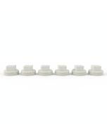 6-PK 1-1/2 in. PVC Schedule-40 DWV MNPT Cleanout Plugs for Drain, Waste and Vent Pipe Fitting ASTM D2655 NSF