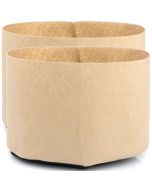 2-Pack 5-Gallon 247Garden Basic Tan Grow Bags 200GSM BPA-Free Fabric Pots 10H x 12D