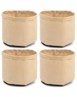 4-Pack 5-Gallon 247Garden Basic Tan Grow Bags 200GSM BPA-Free Fabric Pots 10H x 12D