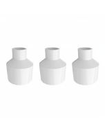 3-Pk 1-1/2 x 1/2 in. Schedule 40 PVC Reducing Coupling NSF SCH40 Pipe Fittings