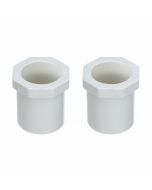 2-PK 3/4" Spigot x 1/2" Slip PVC Schedule-40 Busher Reducing Ring NSF Pipe Fittings 