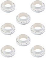 8-Pack 6 in. SCH-80 PVC Van Stone Flanges 2-Piece ANSI/ASTM D2467 Socket-Type High Pressure Pipe Fittings w/Free Shipping for USA Mainland