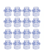 16-PK 1/2 in. Clear PVC SCH-80 Male Adapter Fittings Transparent Color ANSI, ASTM D2467 Special for Aquarium/Reef Tank Setup