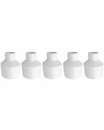 5-Pk 1-1/2 x 1/2 in. Schedule 40 PVC Reducing Coupling NSF SCH40 Pipe Fittings